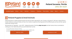 Desktop Screenshot of petlandsarasota.com